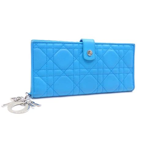 dior blue lambskin wallet|Christian Dior Bifold Long Billfold Women's Blue Lambskin Wallet .